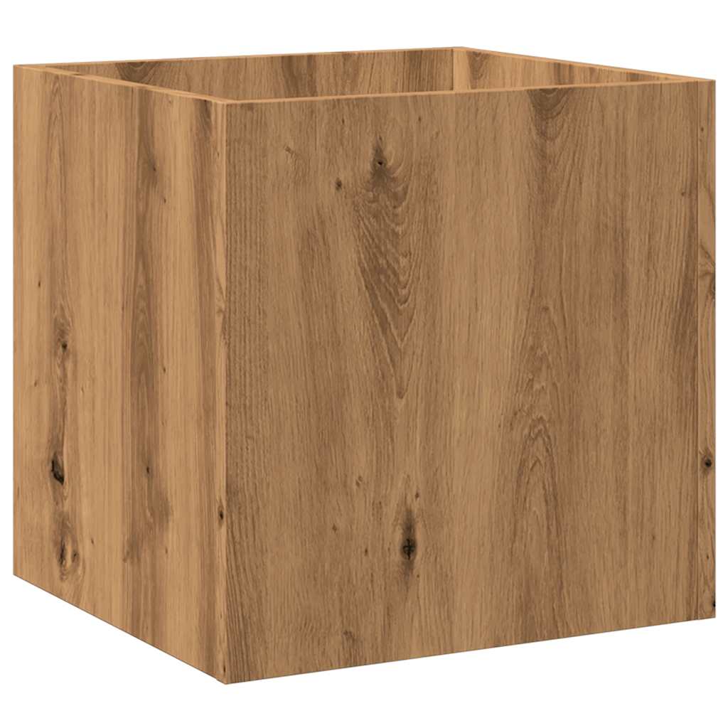 vidaXL Κουτί γλάστρας Artisan Oak 40x40x40 cm Κατασκευασμένο ξύλο