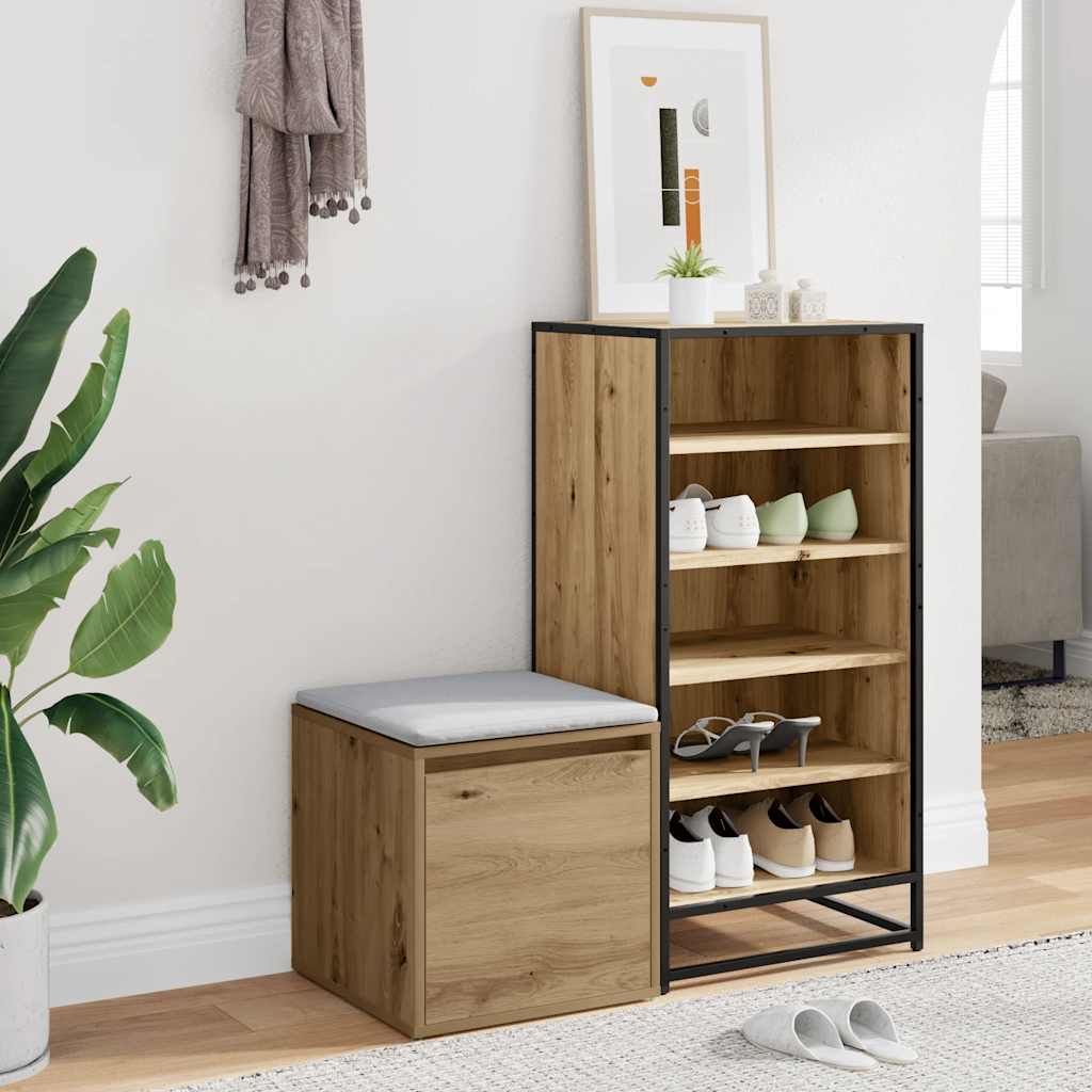 vidaXL Συρτάρι Box Artisan Δρυς 40,5x40x40 cm Ξύλο μηχανής