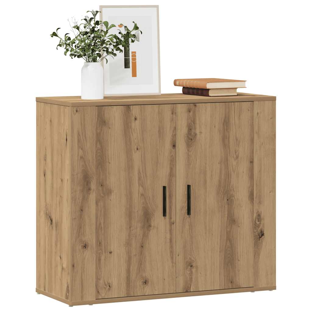 vidaXL Ντουλάπι Artisian Δρυς 80x33x70 εκ. από Επεξεργασμένο Ξύλο
