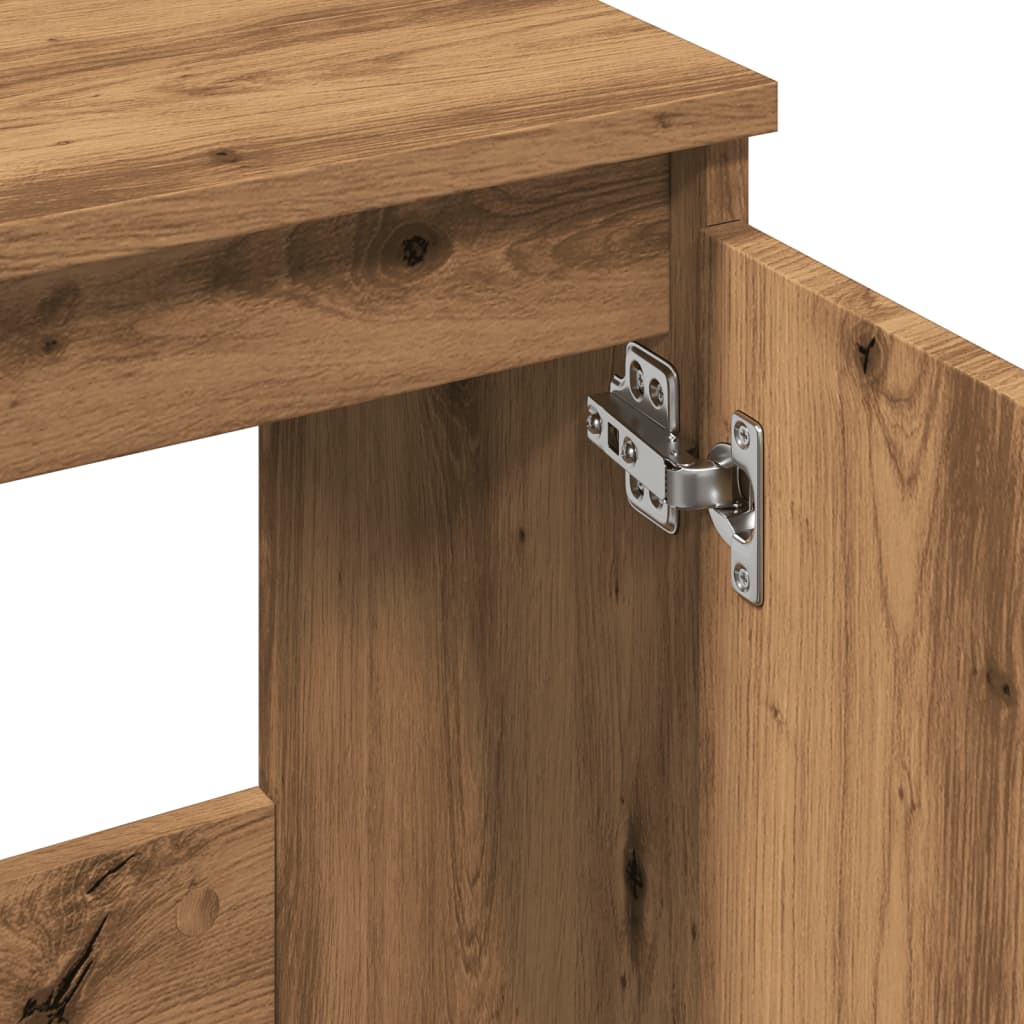 vidaXL Ντουλάπι Νιπτήρα τεχνίτης Δρυς 58x33x60 εκ. Επεξεργασμένο Ξύλο