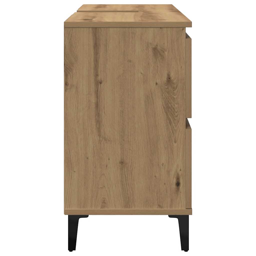 vidaXL Ντουλάπι Νιπτήρα τεχνίτης Δρυς 80 x 33 x 60 εκ