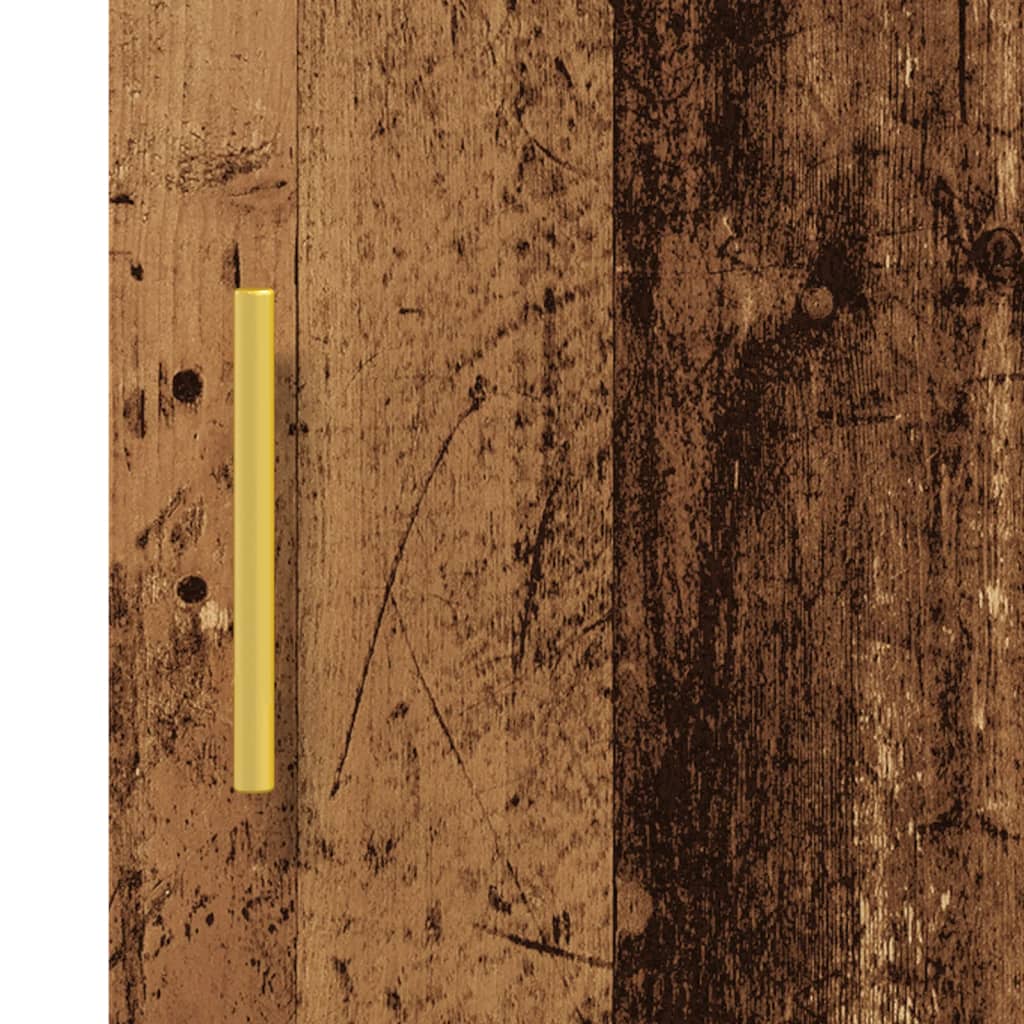 vidaXL Ντουλάπι Όψη Παλαιού Ξύλου 34,5x34x90εκ. από Επεξεργασμένο Ξύλο