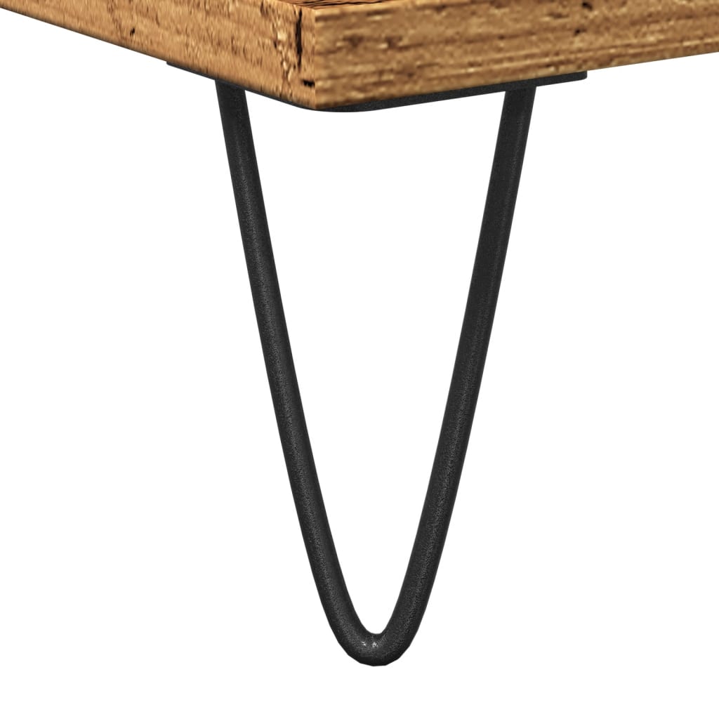 vidaXL Ντουλάπι μπάνιου Παλιό ξύλο 30x30x190 cm Κατασκευασμένο ξύλο