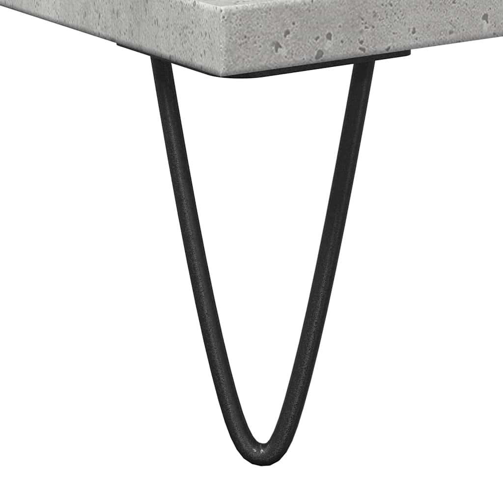 vidaXL Ντουλάπι Μπάνιου Γκρι Σκυροδεμ. 58 x 33 x 60 εκ. Επεξεργ. Ξύλο