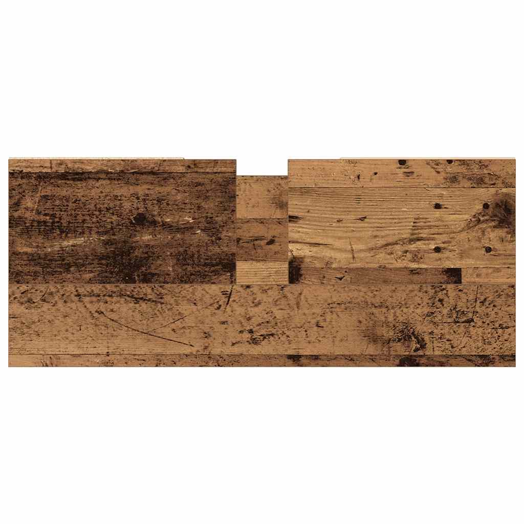 vidaXL Ντουλάπι νιπτήρα μπάνιου Παλιό ξύλο 80x33x60 cm