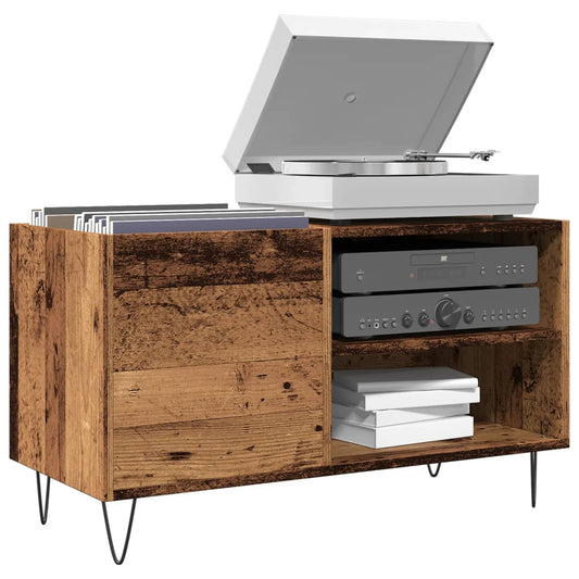 vidaXL Δισκοθήκη Παλιό Ξύλο 84,5 x 38 x 48 εκ. από Επεξεργασμένο Ξύλο