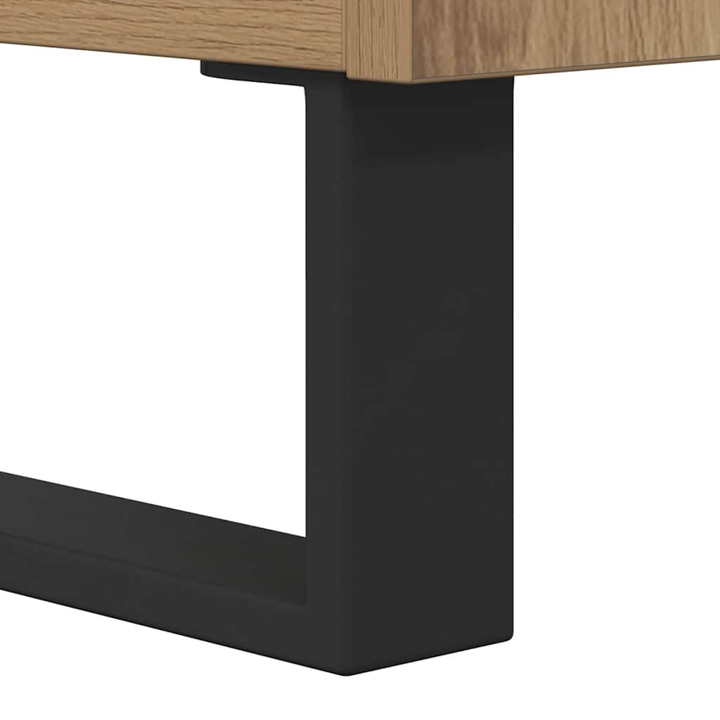 vidaXL Δισκοθήκη Δρυς τεχνίτης 84,5x38x48 εκ. από Επεξεργασμένο Ξύλο