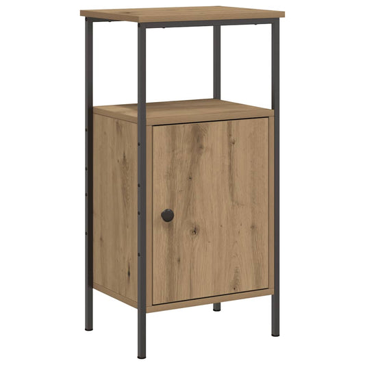 vidaXL Κομοδίνο τεχνίτης Δρυς 41x31x80 εκ. από Επεξεργασμένο Ξύλο