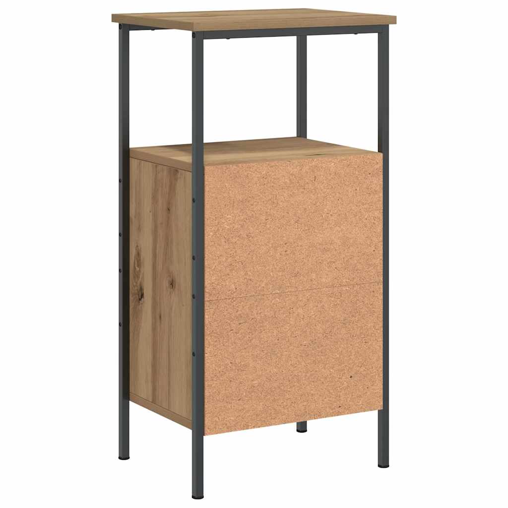 vidaXL Κομοδίνα 2 τεμάχια Artisan Oak 41x31x80 cm Κατασκευασμένο ξύλο