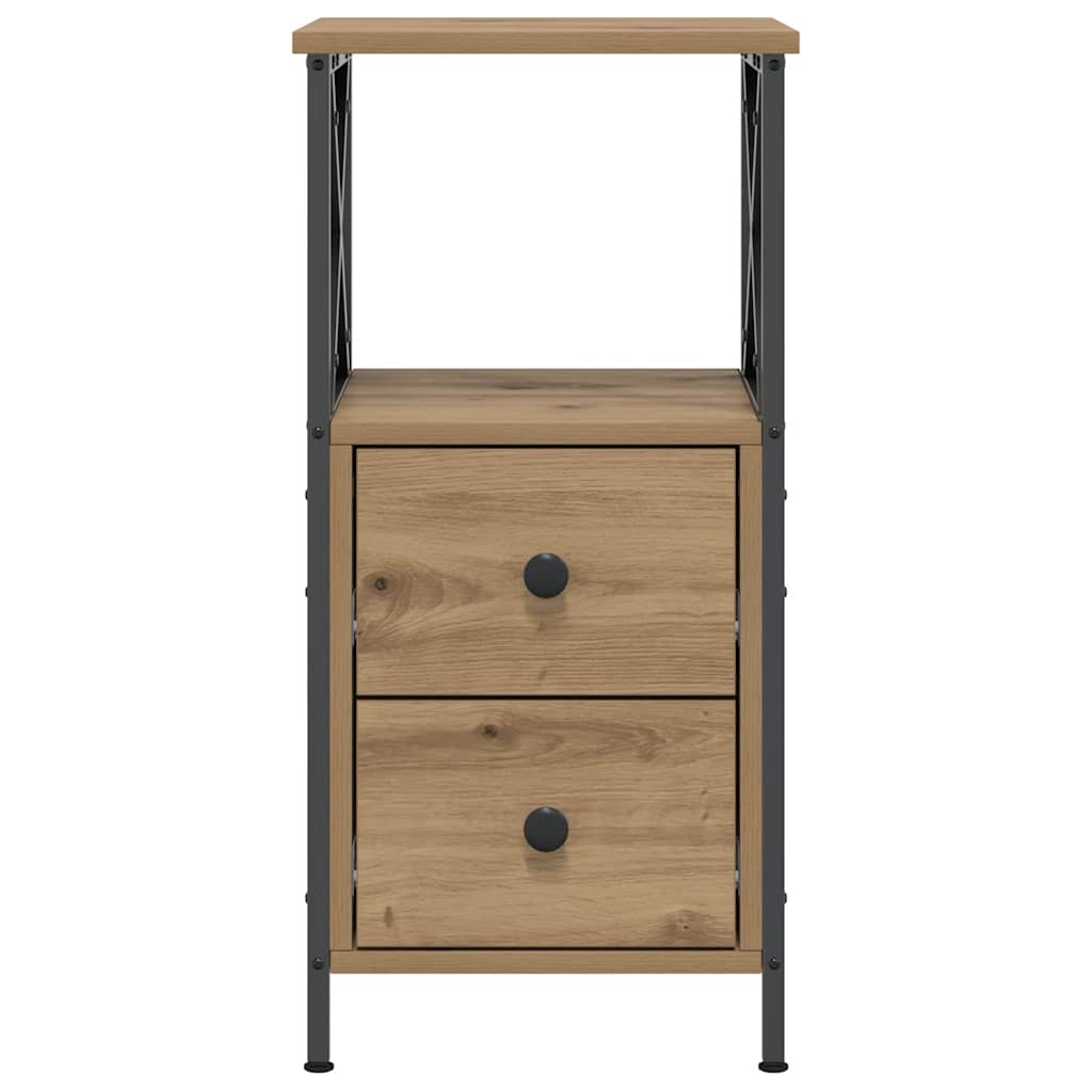 vidaXL Κομοδίνα 2 τεμ Artisan Oak 34x35,5x70 cm Κατασκευασμένο ξύλο