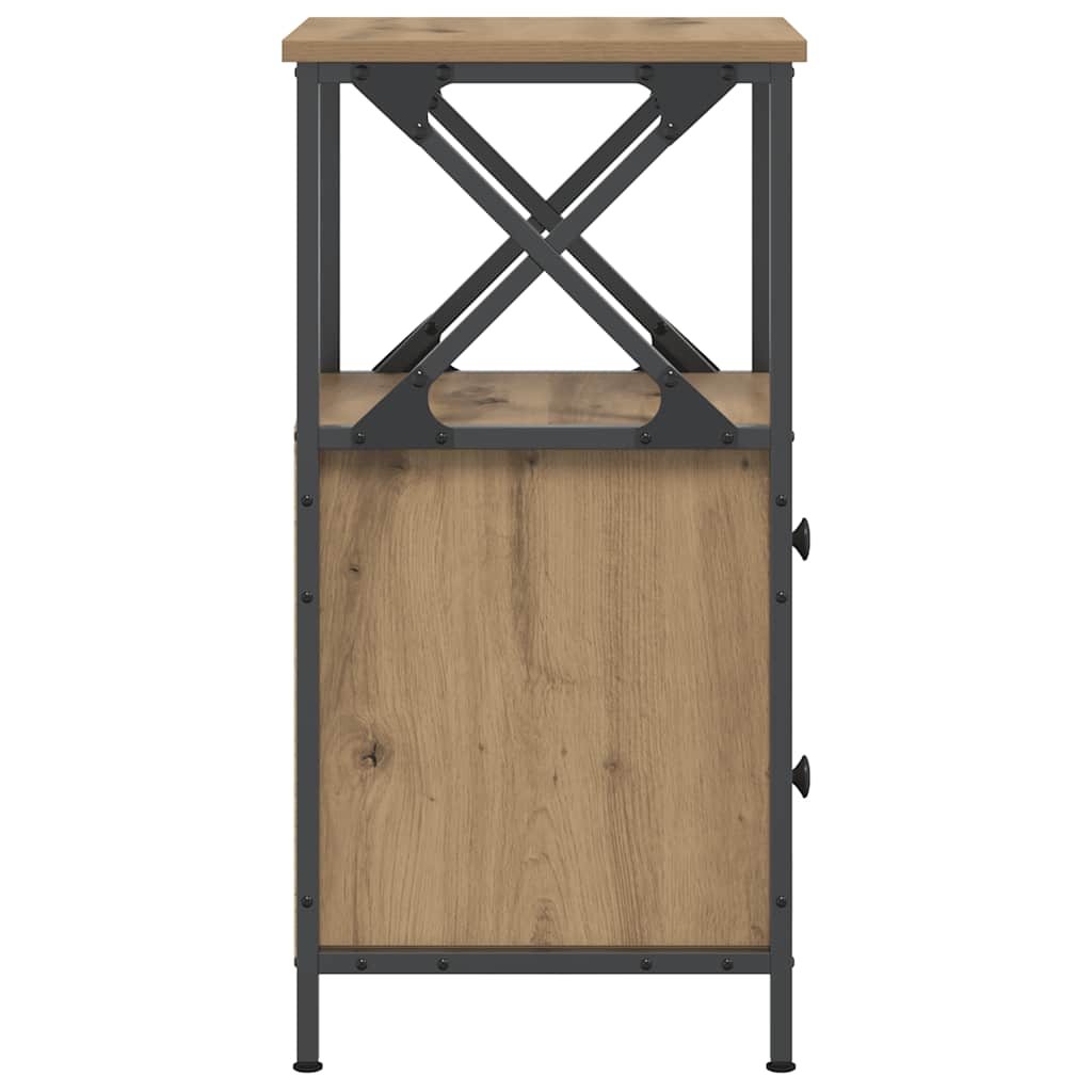 vidaXL Κομοδίνα 2 τεμ Artisan Oak 34x35,5x70 cm Κατασκευασμένο ξύλο