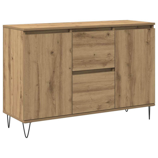 vidaXL Μπουφές Δρυς τεχνίτης 101,5 x 35 x 70 εκ. από Επεξεργασμένο Ξύλο