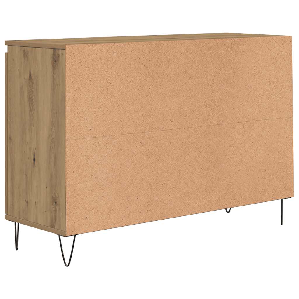 vidaXL Μπουφές Δρυς τεχνίτης 101,5 x 35 x 70 εκ. από Επεξεργασμένο Ξύλο