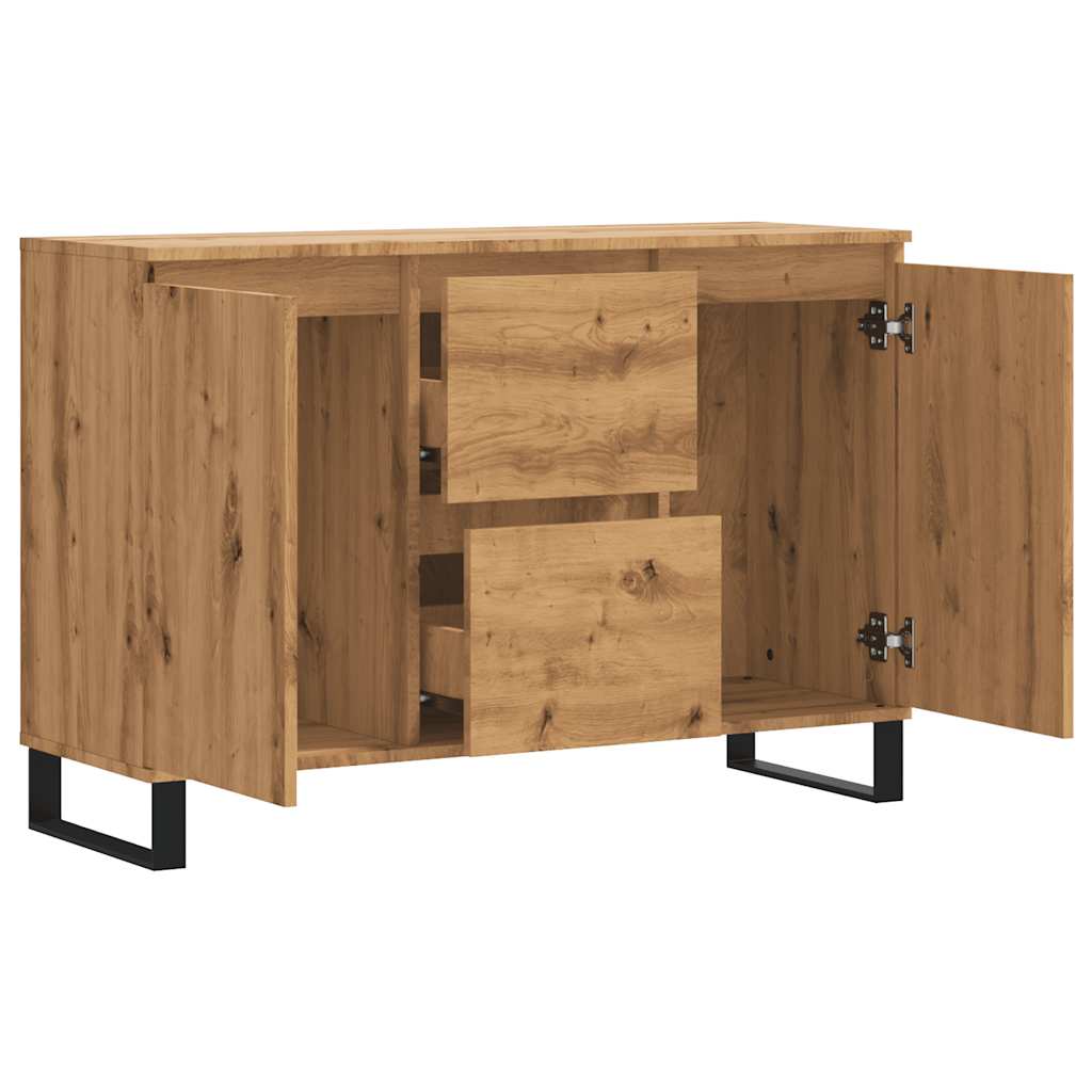 vidaXL Μπουφές Δρυς τεχνίτης 101,5 x 35 x 70 εκ. από Επεξεργασμένο Ξύλο