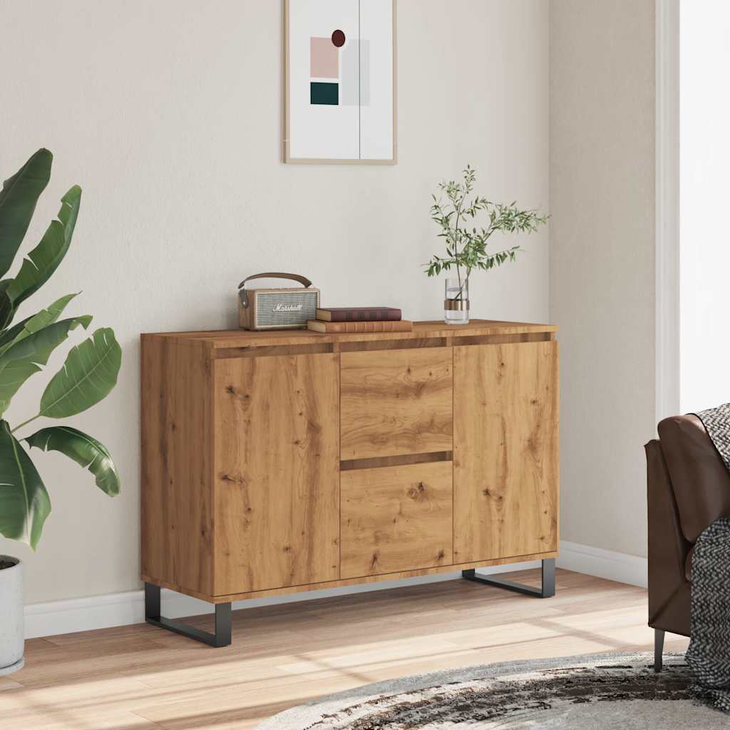 vidaXL Μπουφές Δρυς τεχνίτης 101,5 x 35 x 70 εκ. από Επεξεργασμένο Ξύλο