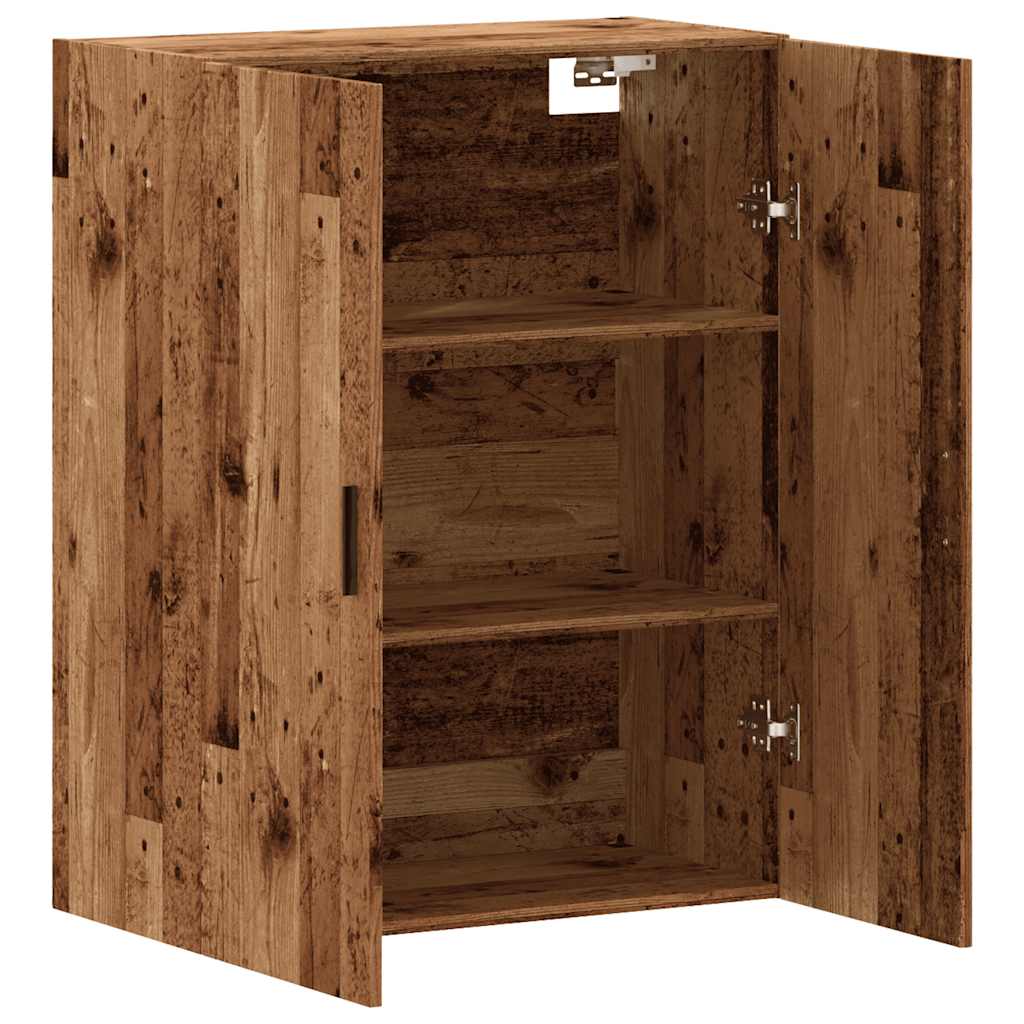 vidaXL Επίτοιχο ντουλάπι Παλιό ξύλο 69,5x34x90 cm