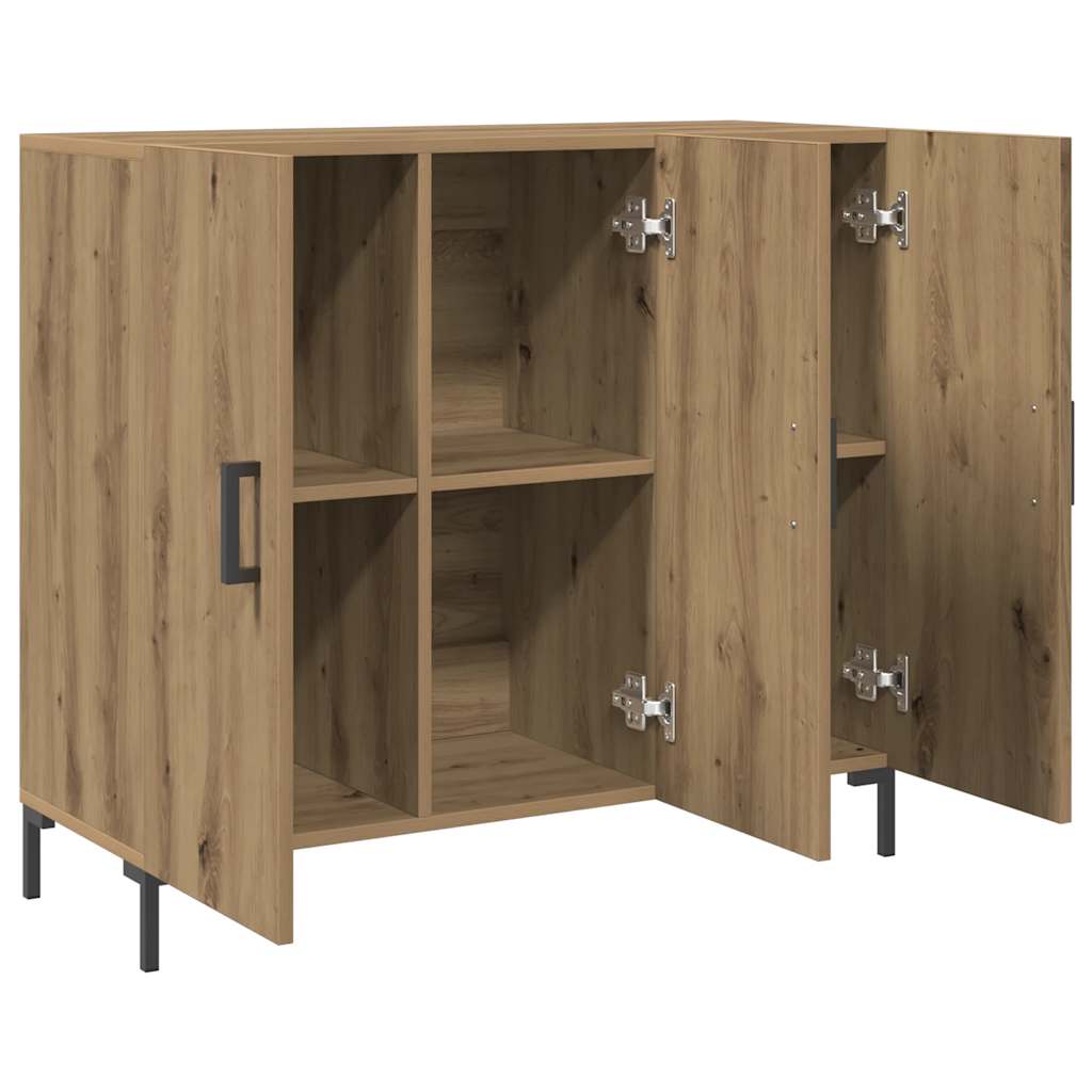 vidaXL Ντουλάπι Αρτισιανή Δρυς 90 x 34 x 80 εκ. από Επεξεργασμένο Ξύλο