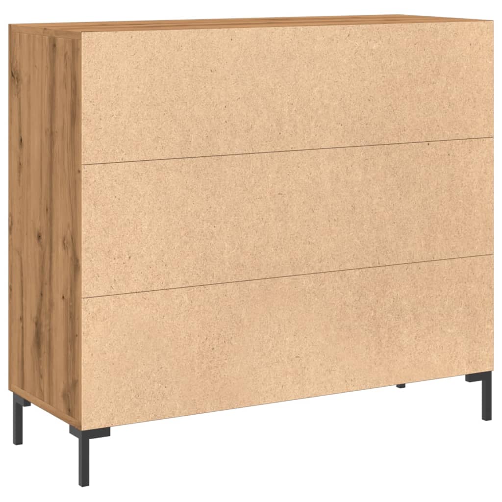 vidaXL Ντουλάπι Αρτισιανή Δρυς 90 x 34 x 80 εκ. από Επεξεργασμένο Ξύλο
