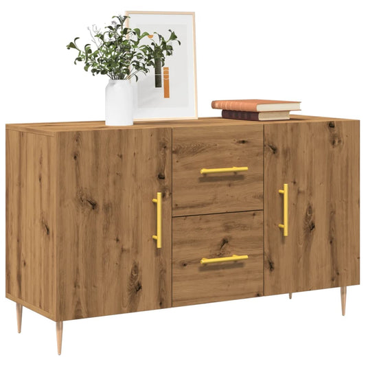 vidaXL Σκευοθήκη Δρυς τεχνίτης 100x36x60 cm Κατασκευασμένο ξύλο