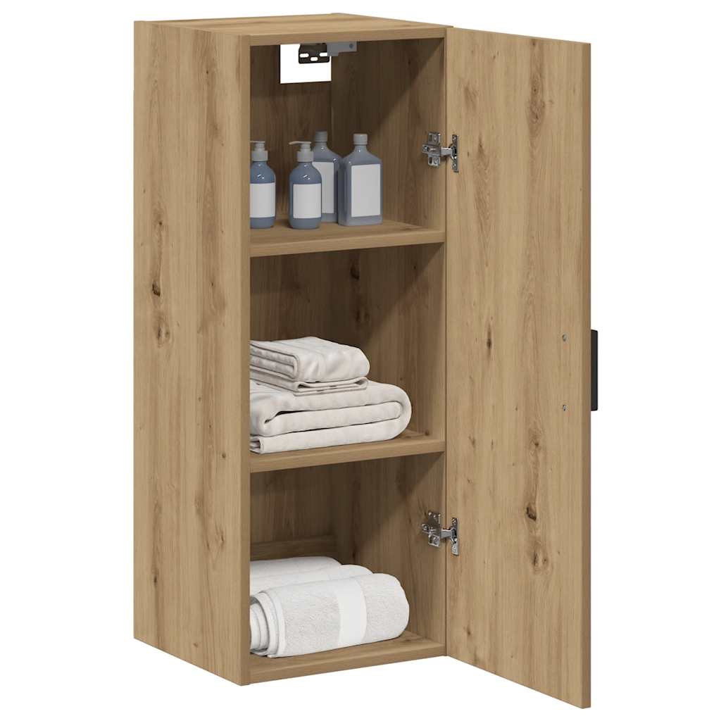vidaXL Ντουλάπι Τοίχου Αρτισιανή Δρυς 34,5x34x90 εκ. από Επεξεργ. Ξύλο