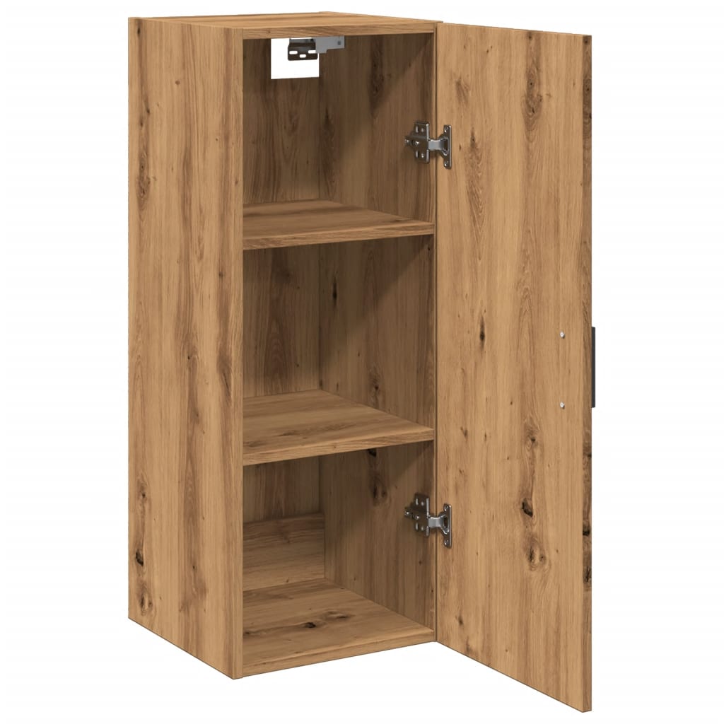 vidaXL Ντουλάπι Τοίχου Αρτισιανή Δρυς 34,5x34x90 εκ. από Επεξεργ. Ξύλο