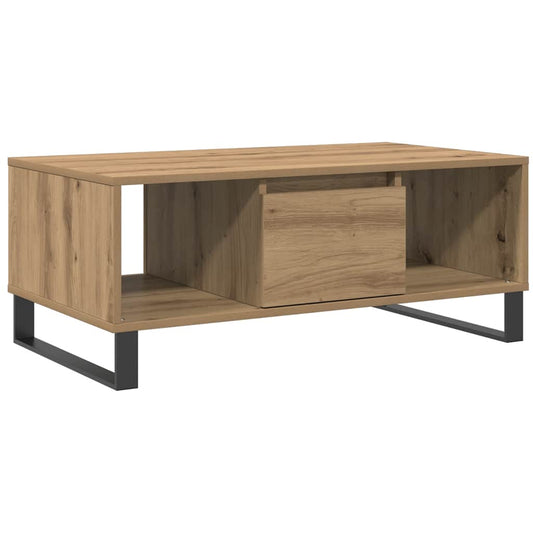 vidaXL Τραπεζάκι Σαλονιού Αρτισιανή Δρυς 90x50x36,5εκ Επεξεργασμ. Ξύλο
