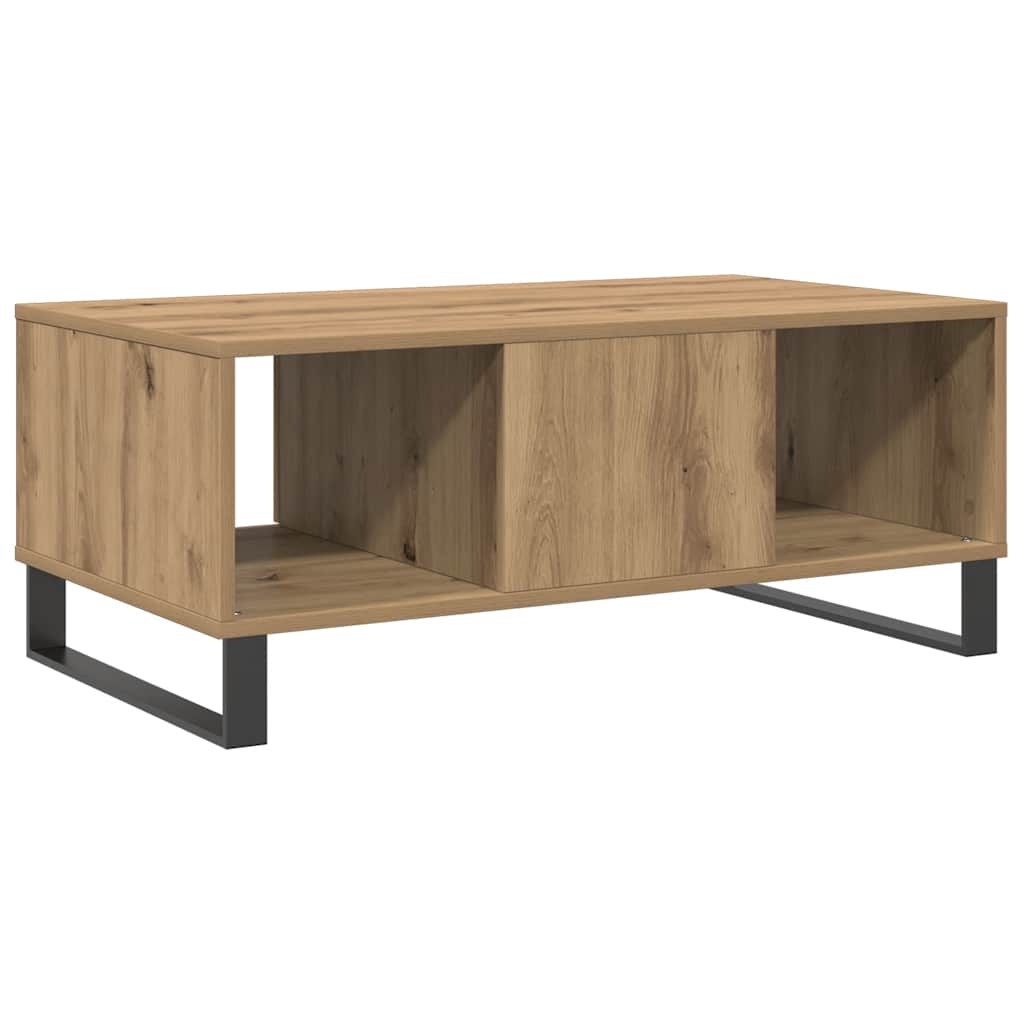 vidaXL Τραπεζάκι Σαλονιού Αρτισιανή Δρυς 90x50x36,5εκ Επεξεργασμ. Ξύλο