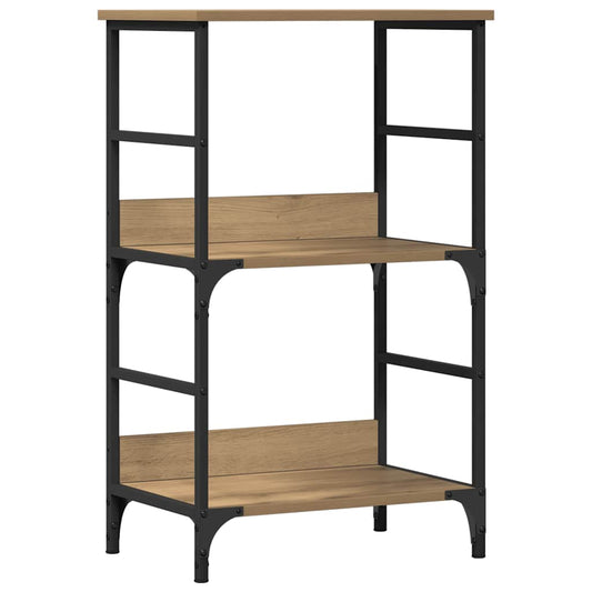 vidaXL Βιβλιοθήκη Αρτισιανή Δρυς 50x33x82 εκ. Επεξεργ. Ξύλο