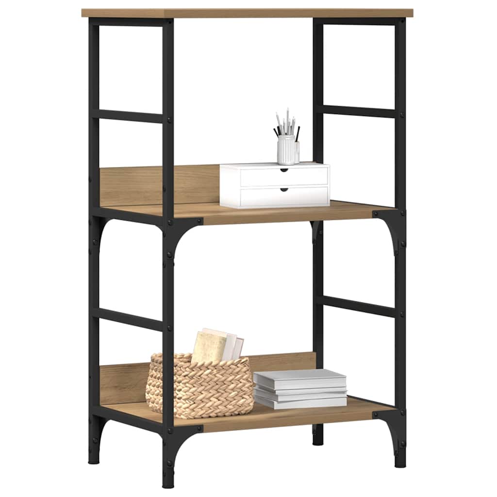 vidaXL Βιβλιοθήκη Αρτισιανή Δρυς 50x33x82 εκ. Επεξεργ. Ξύλο