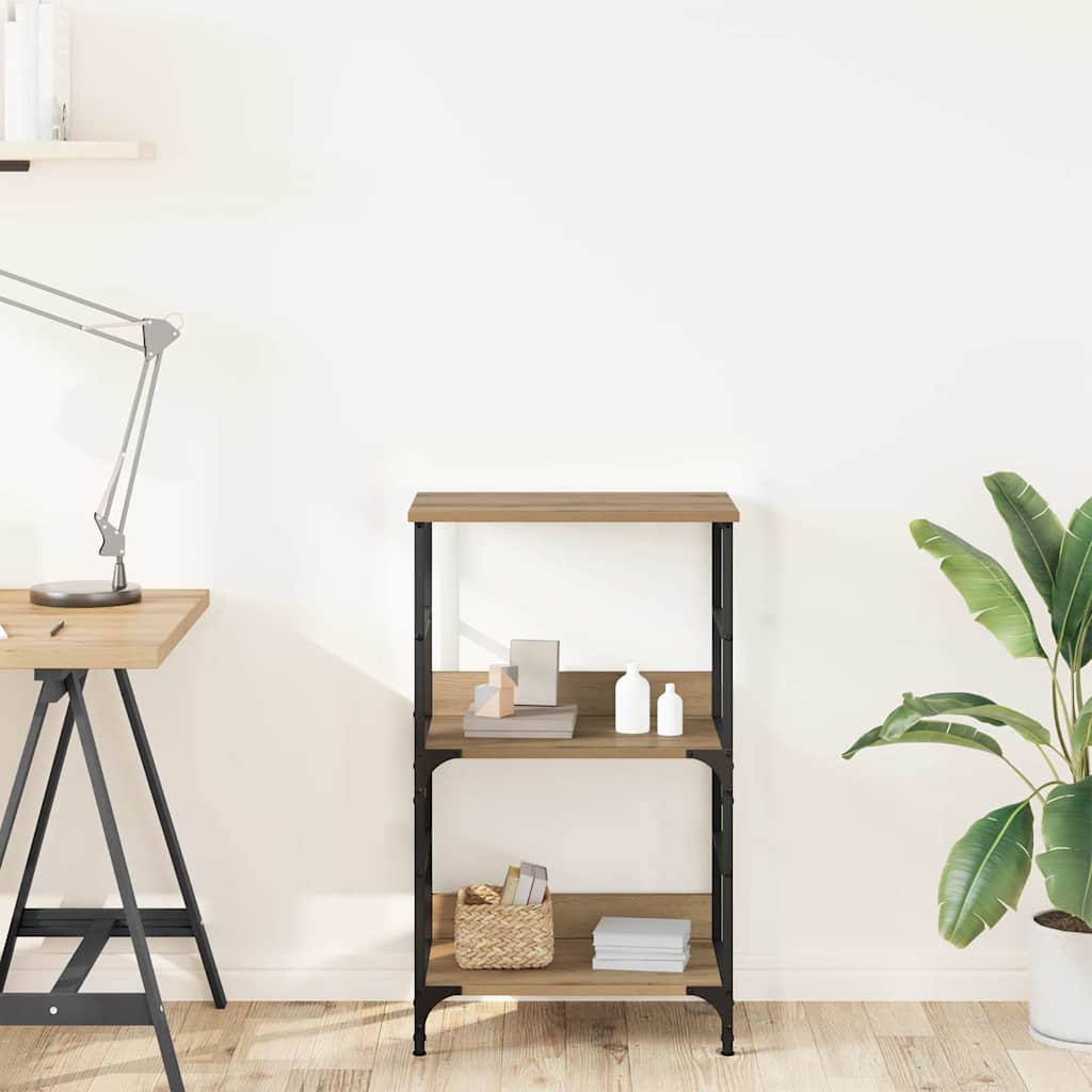 vidaXL Βιβλιοθήκη Αρτισιανή Δρυς 50x33x82 εκ. Επεξεργ. Ξύλο