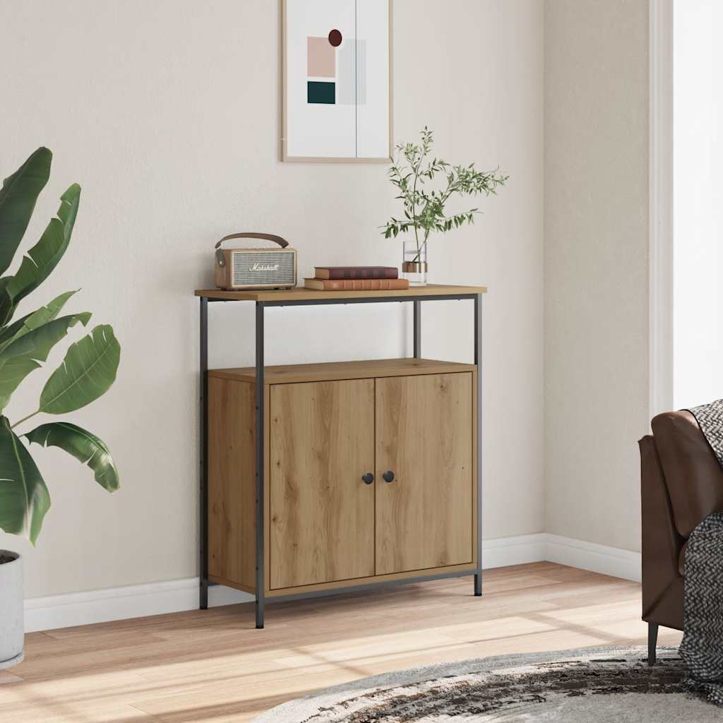 vidaXL Ντουλάπι Αρτισιανή Δρυς 70 x 30 x 80 εκ. από Επεξεργ. Ξύλο