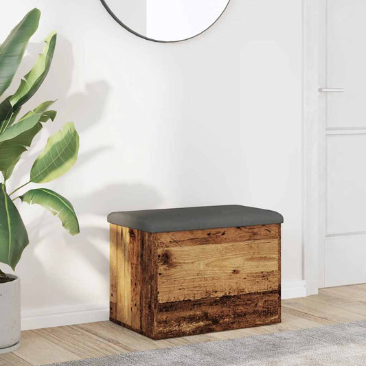 Πάγκος αποθήκευσης vidaXL Παλιό ξύλο 62x42x45 cm Κατασκευασμένο ξύλο