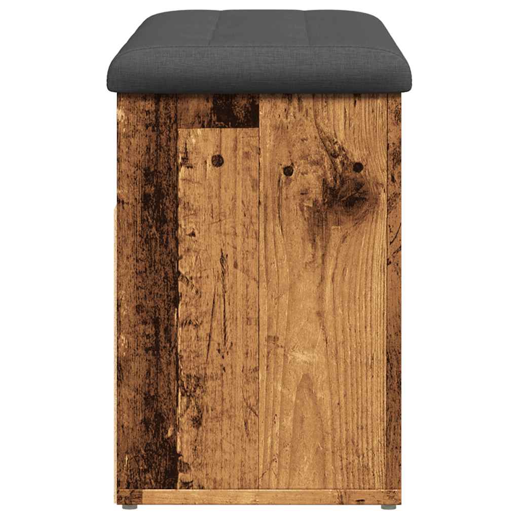 vidaXL Πάγκος παπουτσιών Παλιό ξύλο Ξύλο μηχανικής κατασκευής