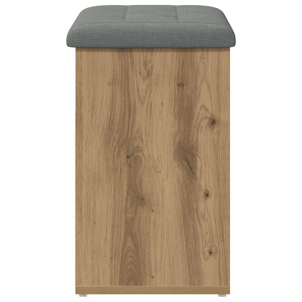 Πάγκος παπουτσιών vidaXL Artisan Oak 62x32x50 cm Κατασκευασμένο ξύλο