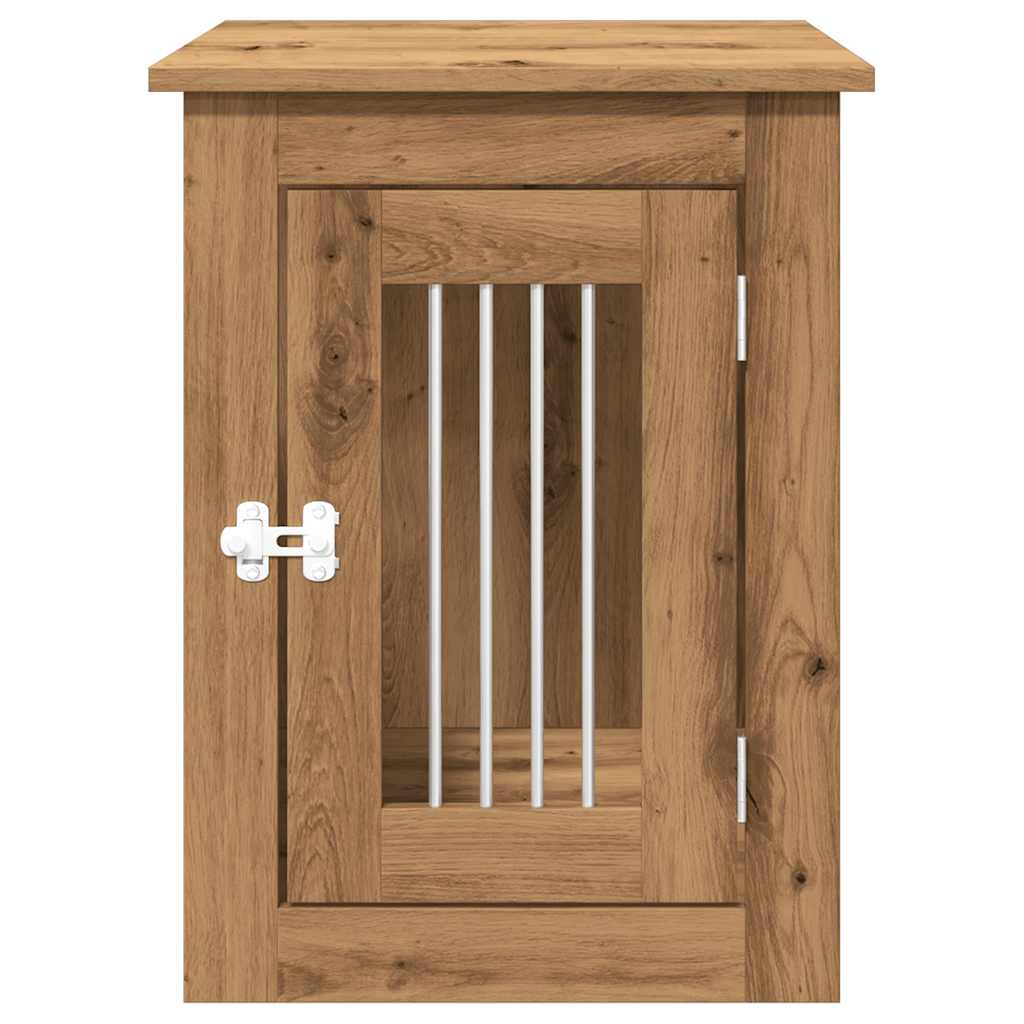 vidaXL Έπιπλα κλουβιού σκύλου Artisan Oak Κατασκευασμένο ξύλο