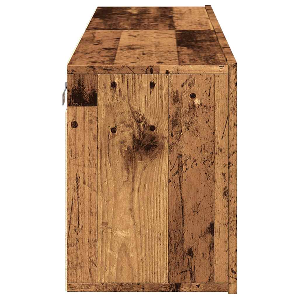 vidaXL Ντουλάπια Τοίχου Τηλεόρασης 2 Τεμ. Παλαιό Ξύλο 60 x 30 x 41 εκ.