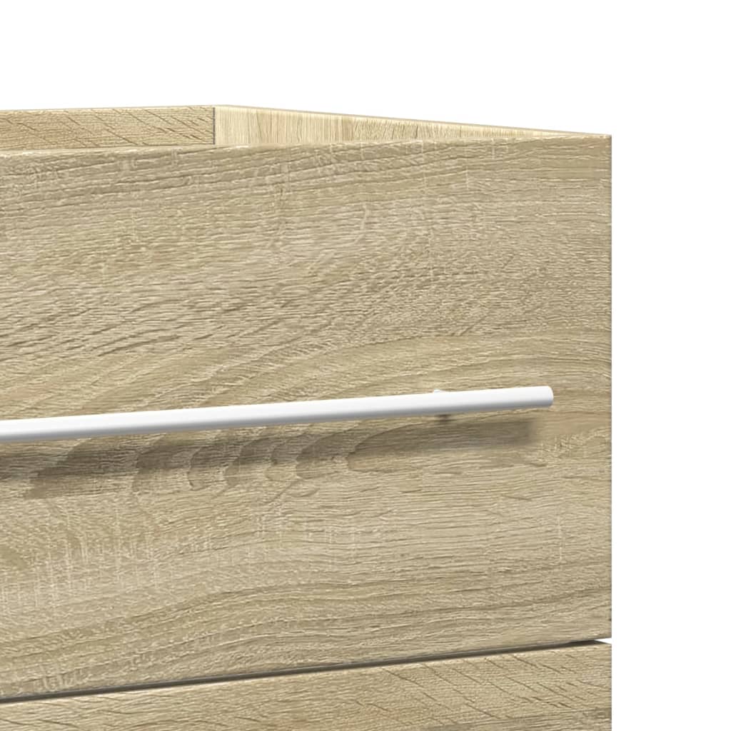 vidaXL Ντουλάπι Νιπτήρα Όψη Παλαιού Ξύλου 80x38,5x48 εκ. Επεξ. Ξύλο