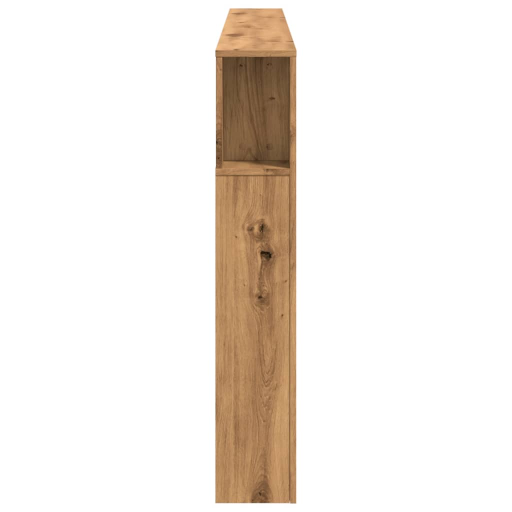 vidaXL LED κεφαλάρι Artisan Oak 220x18,5x103,5 cm Κατασκευασμένο ξύλο