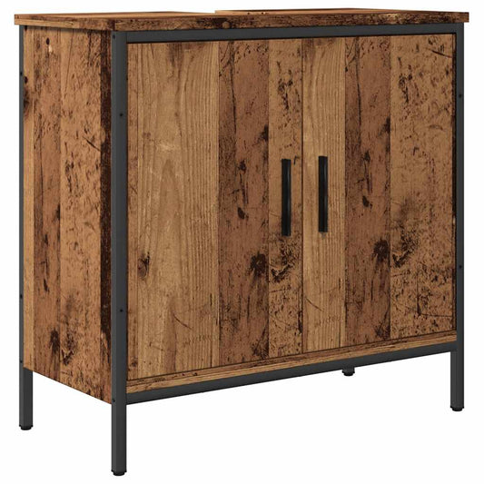 vidaXL Ντουλάπι νιπτήρα Παλιό ξύλο 60x30x60 cm Κατασκευασμένο ξύλο