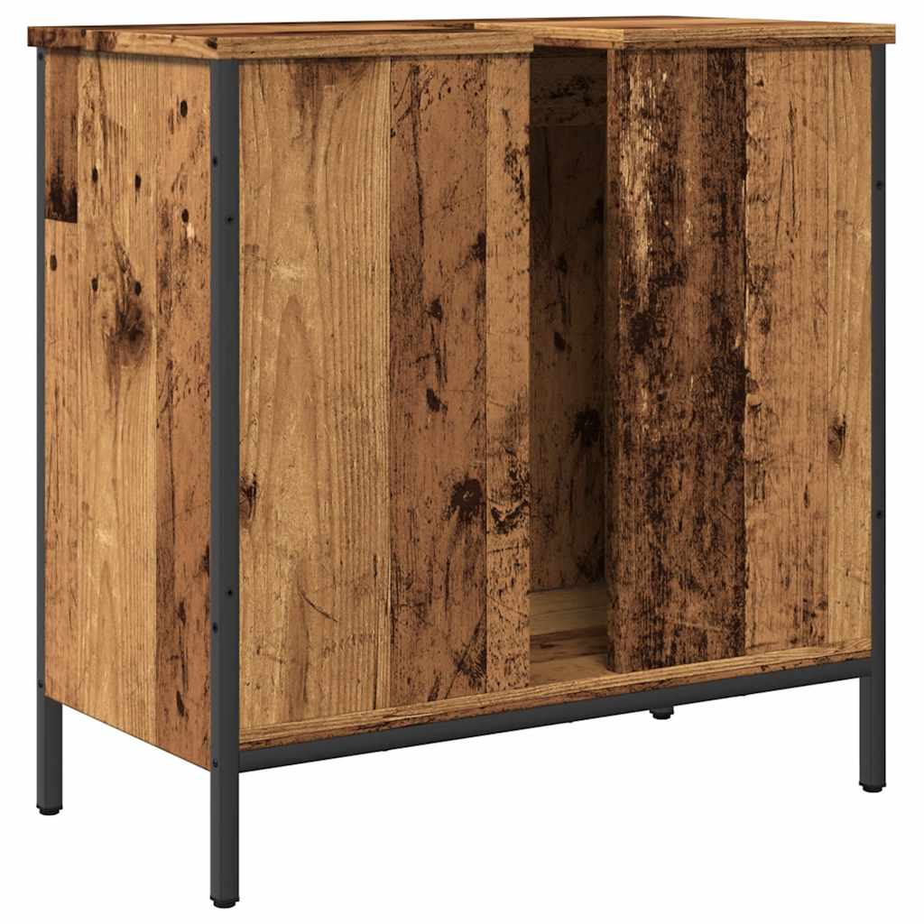 vidaXL Ντουλάπι νιπτήρα Παλιό ξύλο 60x30x60 cm Κατασκευασμένο ξύλο