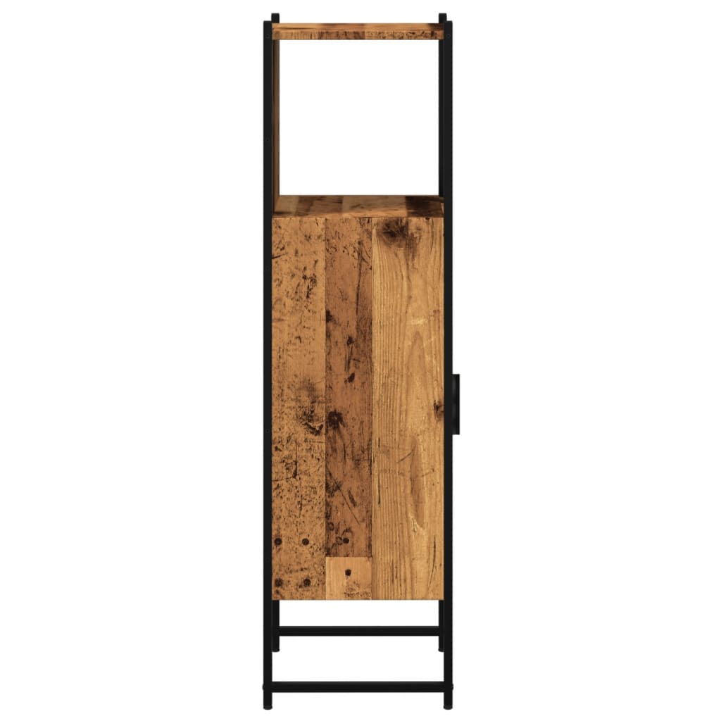 vidaXL Στήλη Μπάνιου Παλιό Ξύλο 33x33x120,5 εκ. από Μοριοσανίδα