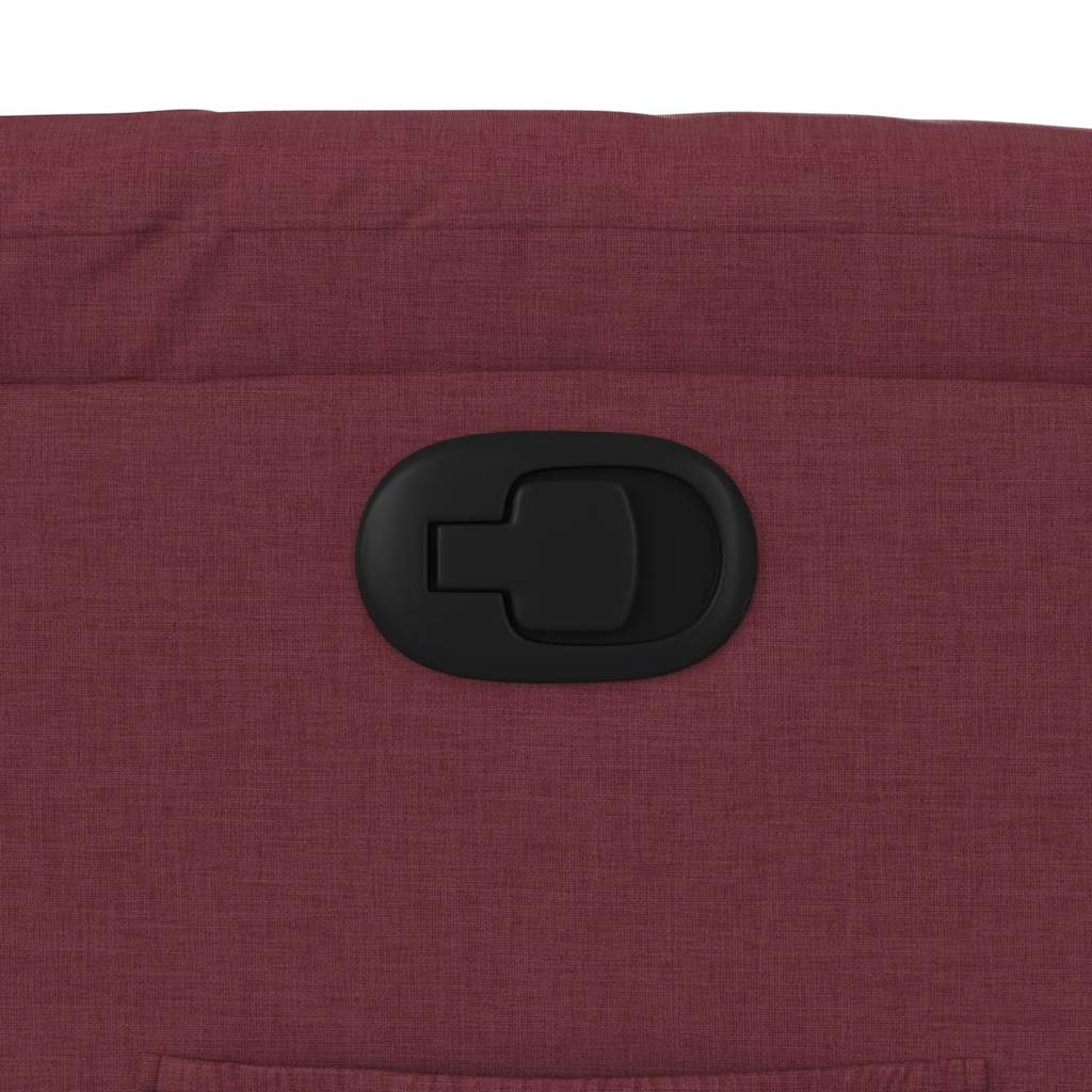 vidaXL Πολυθρόνα Ανακλινόμενη Μπορντό Υφασμάτινη