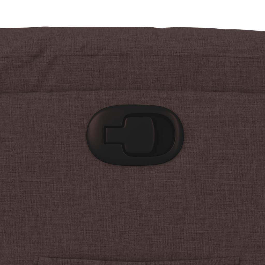 vidaXL Πολυθρόνα Ανακλινόμενη Σκούρο Καφέ Υφασμάτινη