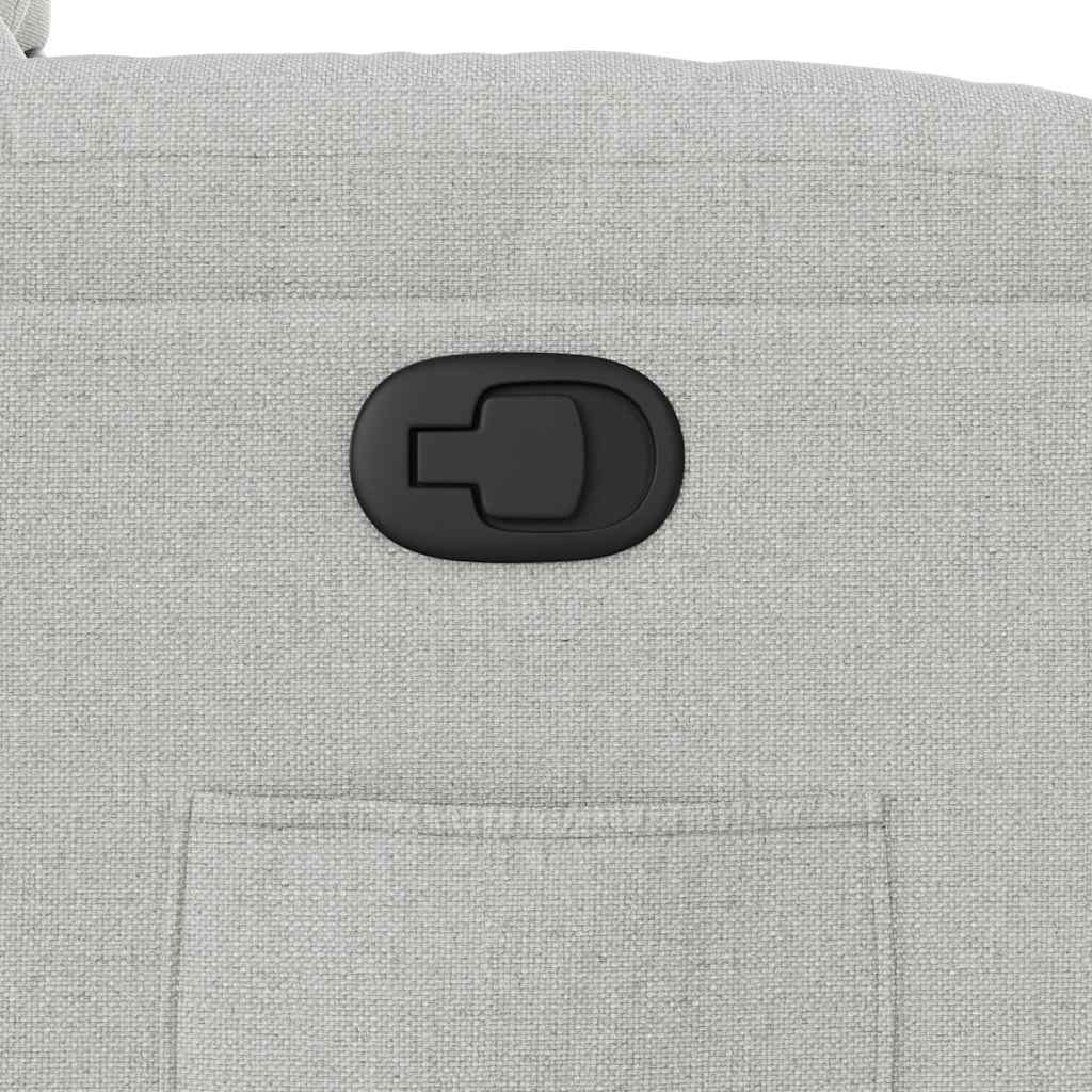 vidaXL Ανακλινόμενη καρέκλα Γκρι σύννεφο Ύφασμα