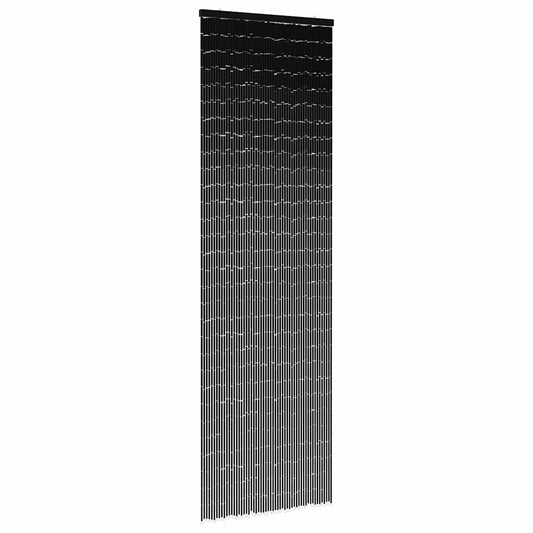 vidaXL Έντομο κουρτίνα πόρτας Σκούρο γκρι 56x185 cm Μπαμπού