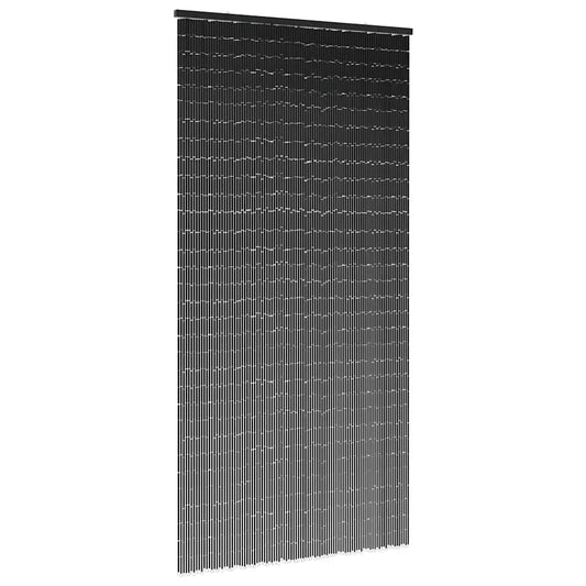 vidaXL Έντομο κουρτίνα πόρτας Σκούρο γκρι 100x200 cm Μπαμπού
