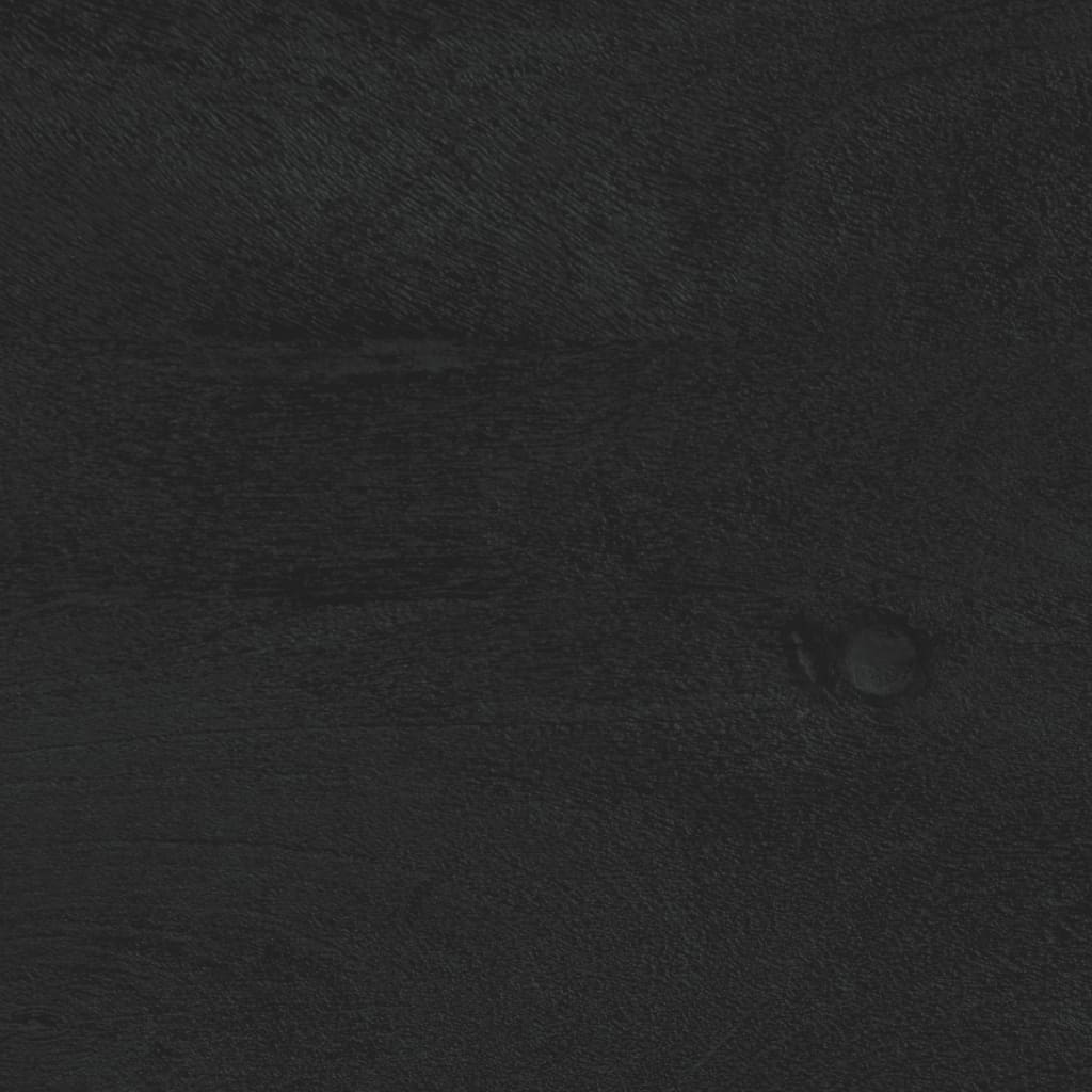 vidaXL Κομοδίνα 2 τεμ. Μαύρα 40 x 33 x 46 εκ. από Μασίφ Ξύλο Μάνγκο