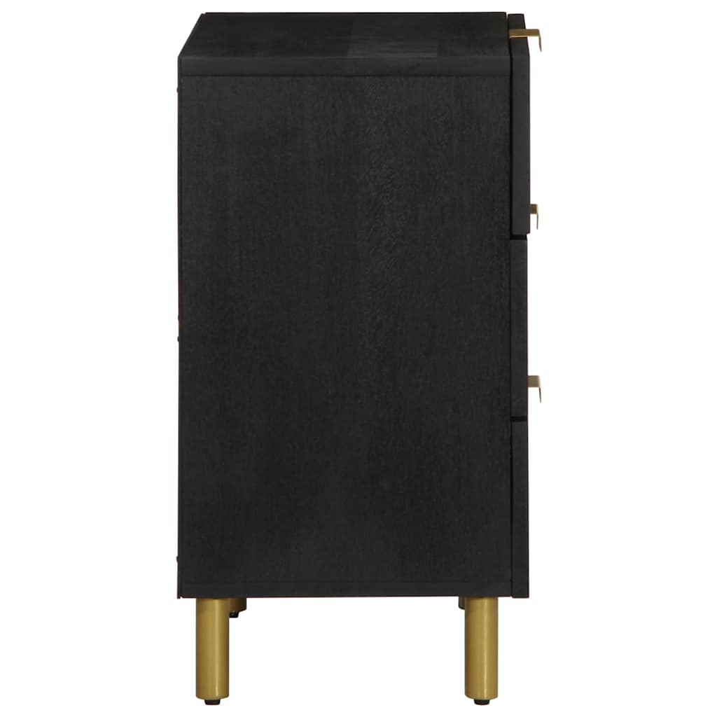 vidaXL Κομοδίνο Μαύρο 50x33x62 εκ. από Επεξεργασμένο Ξύλο