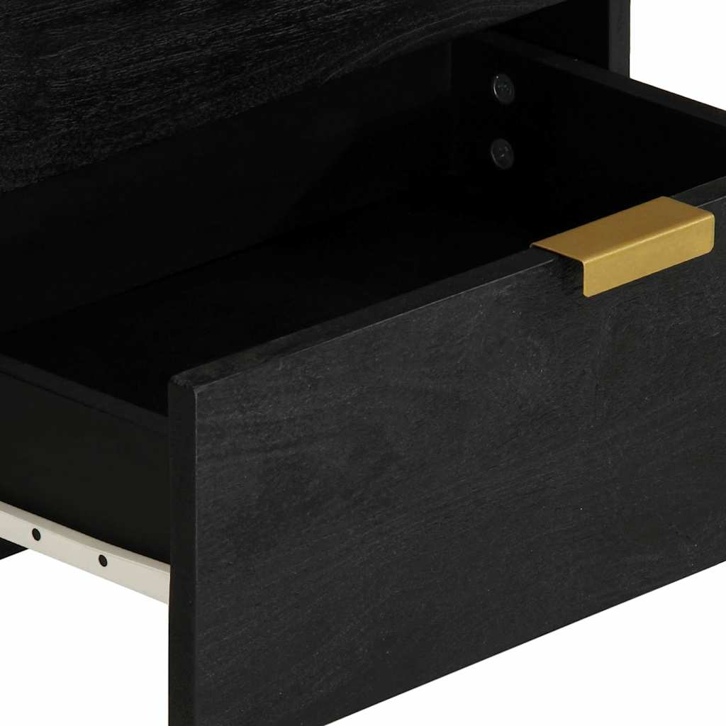 vidaXL Κομοδίνο Μαύρο 50x33x62 εκ. από Επεξεργασμένο Ξύλο