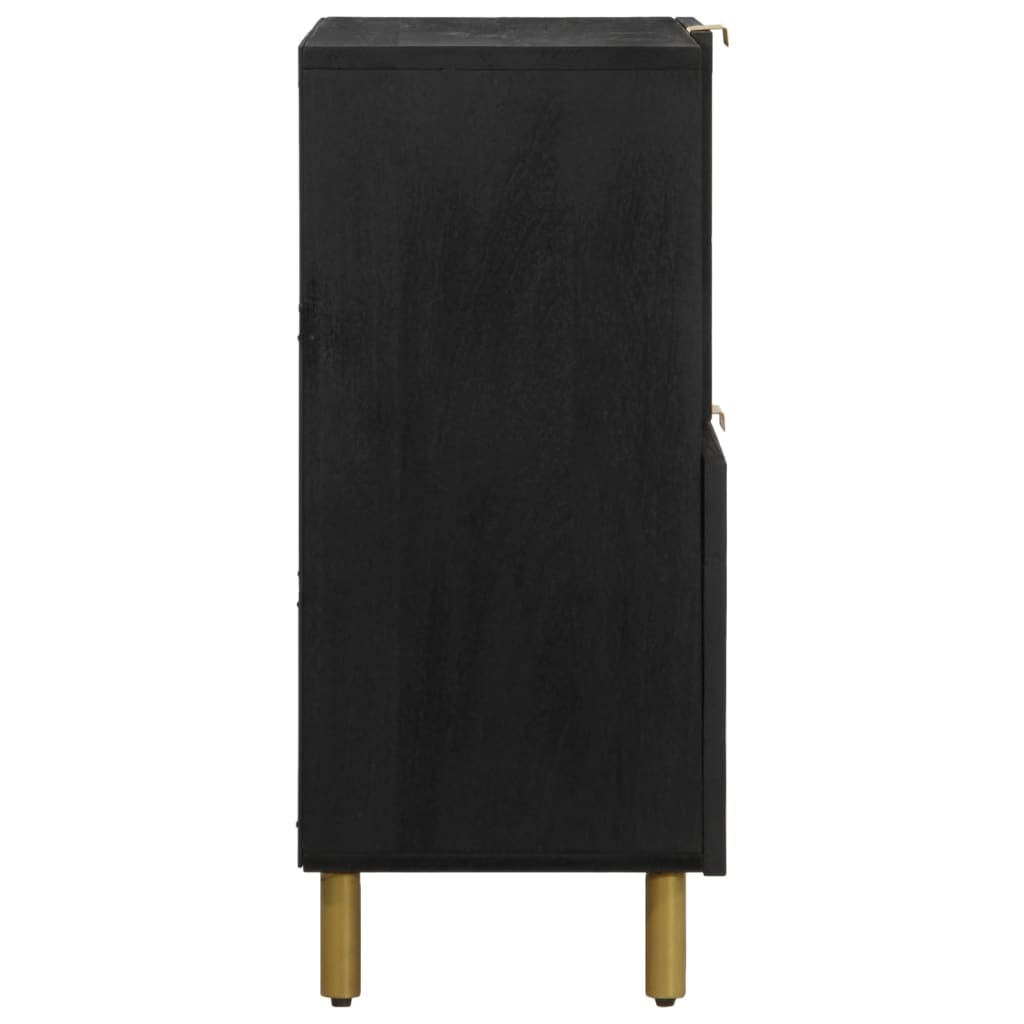 vidaXL Συρταριέρα Μαύρη 80x33x75 εκ. από Επεξεργασμένο Ξύλο